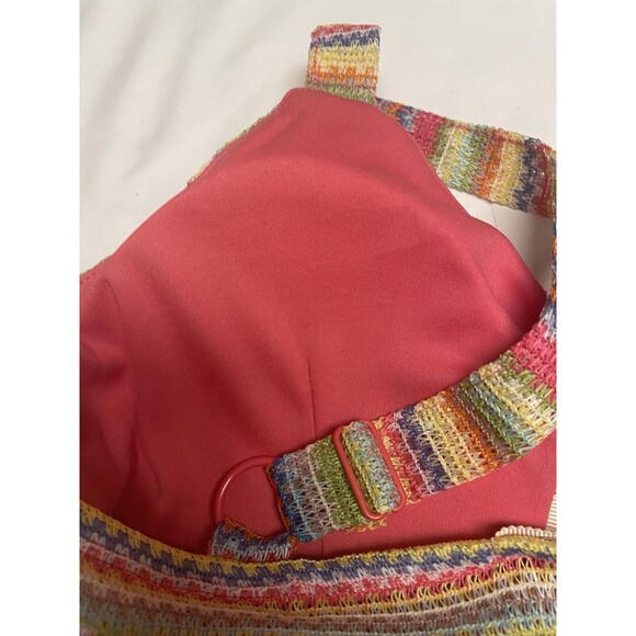 Derek Heart Size Crochet Knit Tank & Shorts Set L 11/13 BoHo Hippie Retro New - Picture 12 of 15